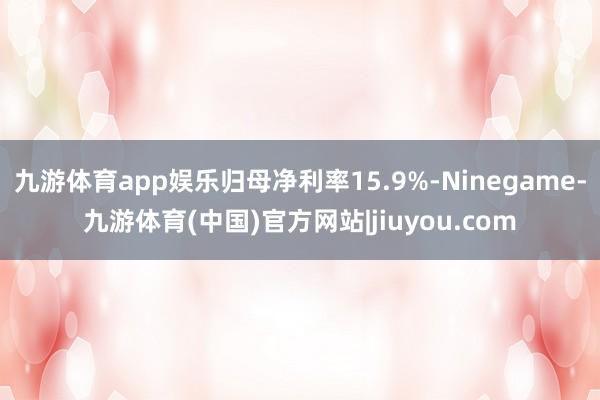九游体育app娱乐归母净利率15.9%-Ninegame-九游体育(中国)官方网站|jiuyou.com